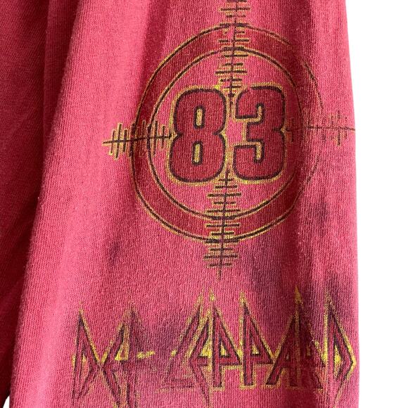 Def Leopard 83 world tour long sleeve shirt small pyromania - Picture 5 of 9